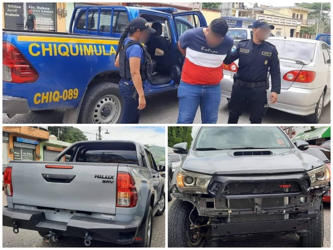 INTERPOL Guatemala captura a hombre que conducía camioneta Hilux robada en Belice