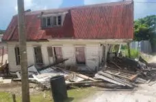 Abandoned Pickstock Street residence collapses